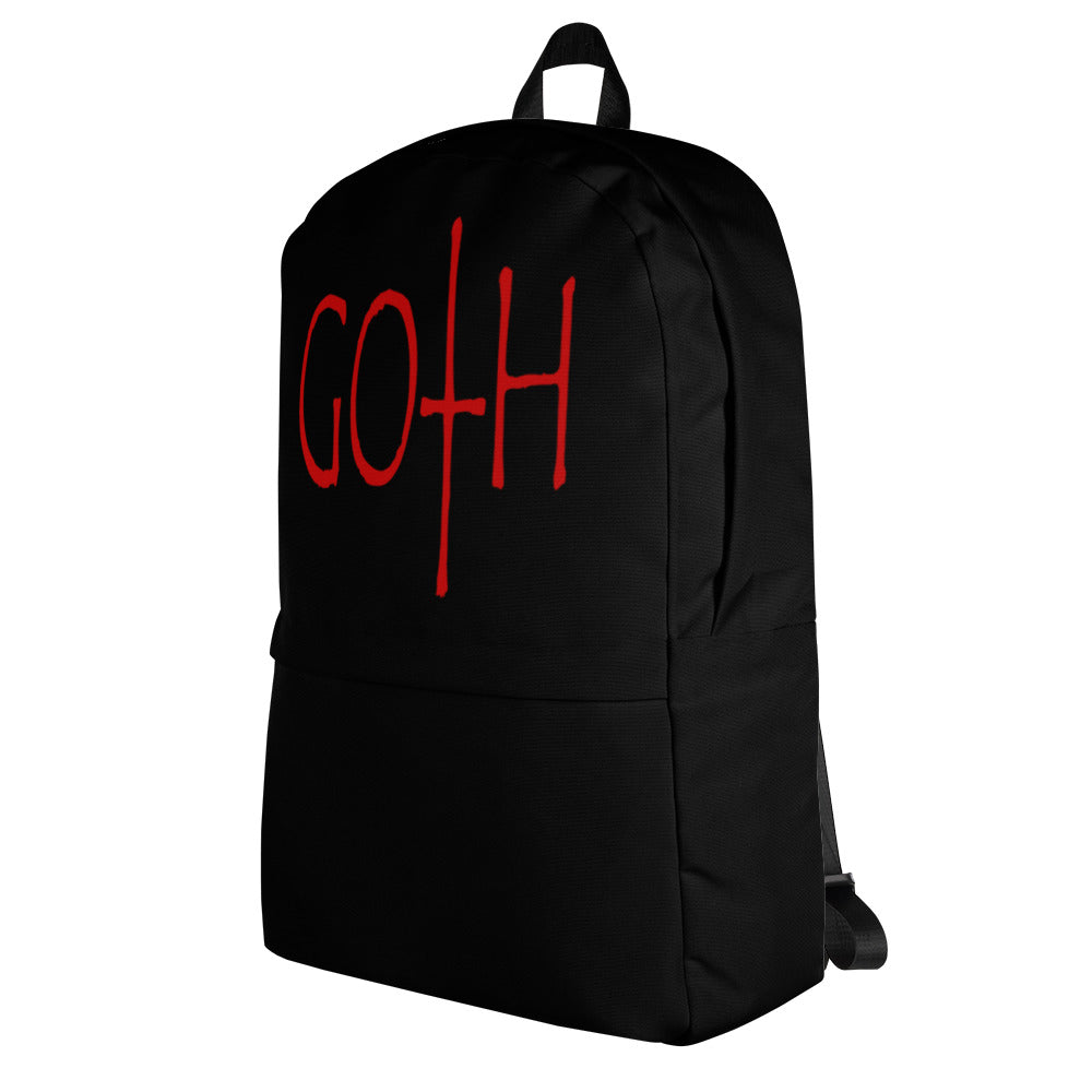 Red Goth Dark and Morbid Style Backpack School Bag Halloween Gothic Celebration - Edge of Life Designs