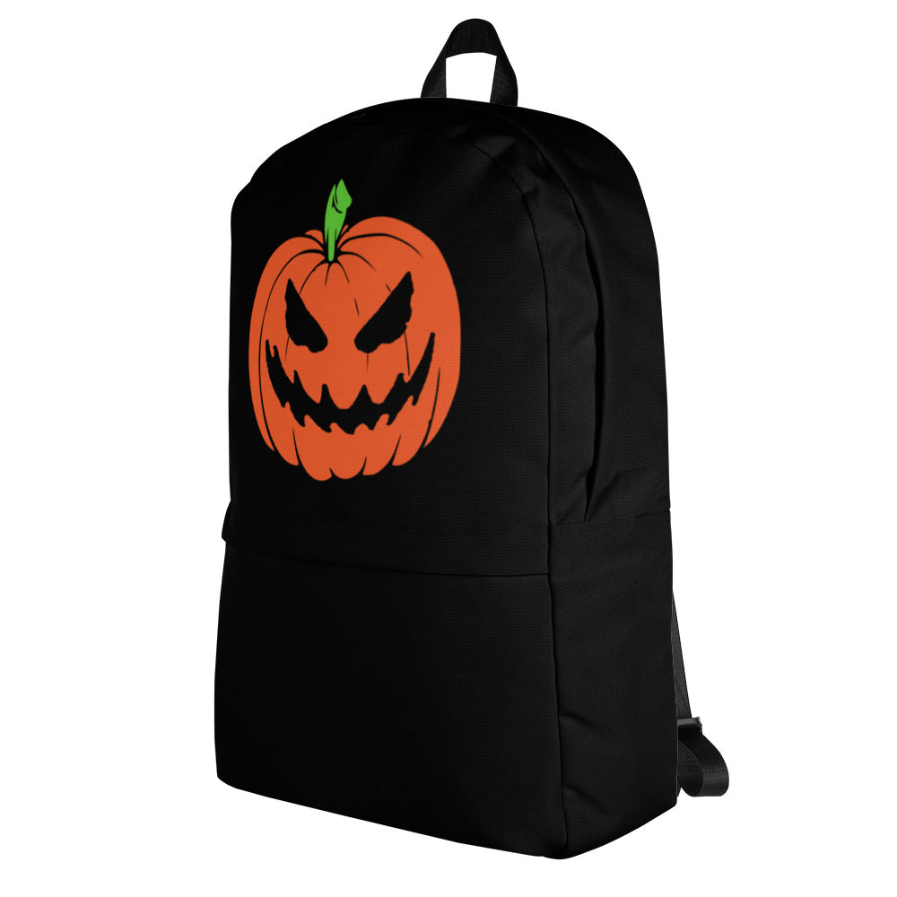 Scary Jack O Lantern Halloween Pumpkin Backpack School Bag - Edge of Life Designs