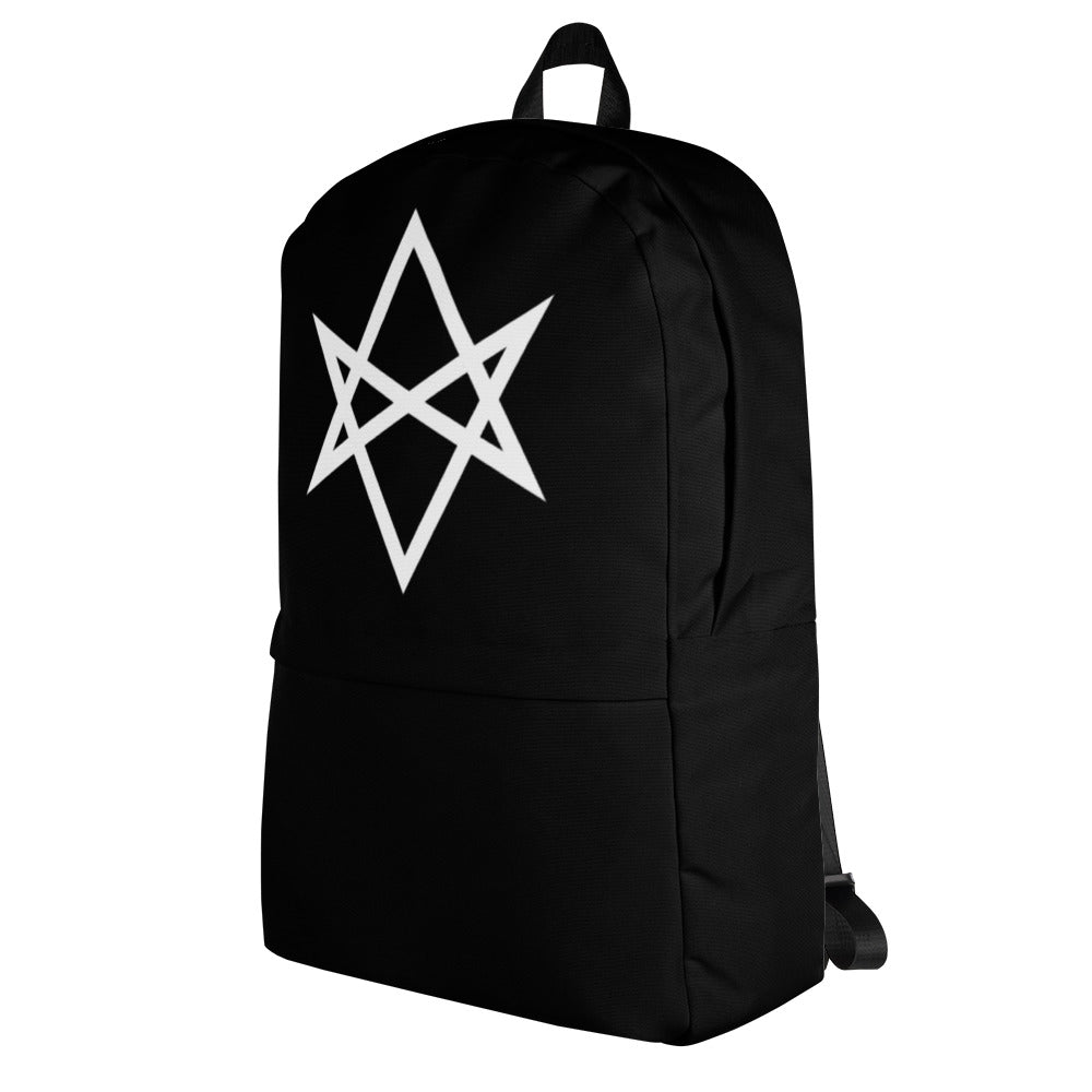Unicursal Hexagram Six Pointed Star Occult Symbol Backpack School Bag - Edge of Life Designs