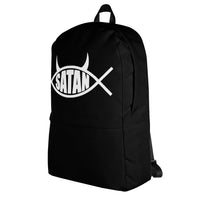White Satan Fish backpack, left-side view