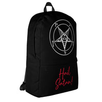 Hail Satan Sigil of Baphomet backpack, right-side view
