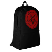 Red Sigil of Baphomet backpack, right-side view