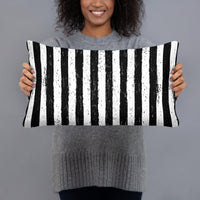 20 by 12 inch throw pillow, back view