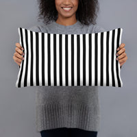 20 by 12 inch throw pillow, back view