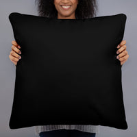 22 by 22 inch throw pillow, back view