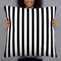 22 by 22 inch throw pillow, back view