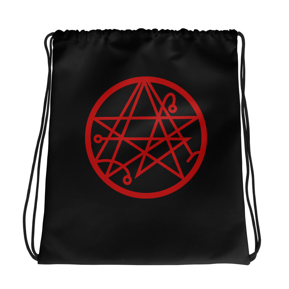 Necronomicon Symbol The Book of Dead Drawstring Cinch Bag H. P. Lovecraft - Edge of Life Designs