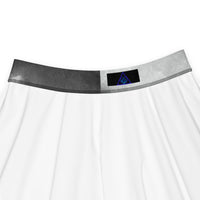 Haunted Cemetery pattern on women's skater skirt, detail view