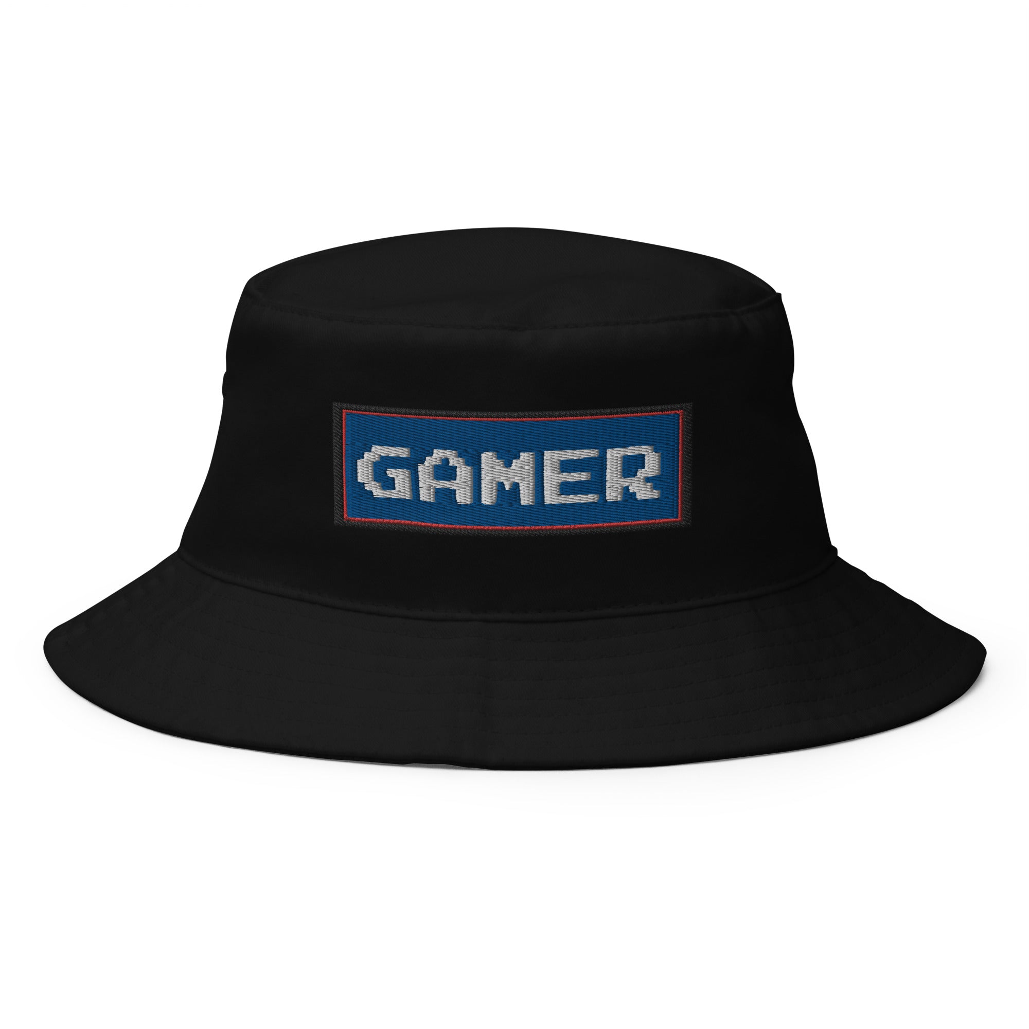 80's Retro Style 8 Bit Gamer Embroidered Bucket Hat