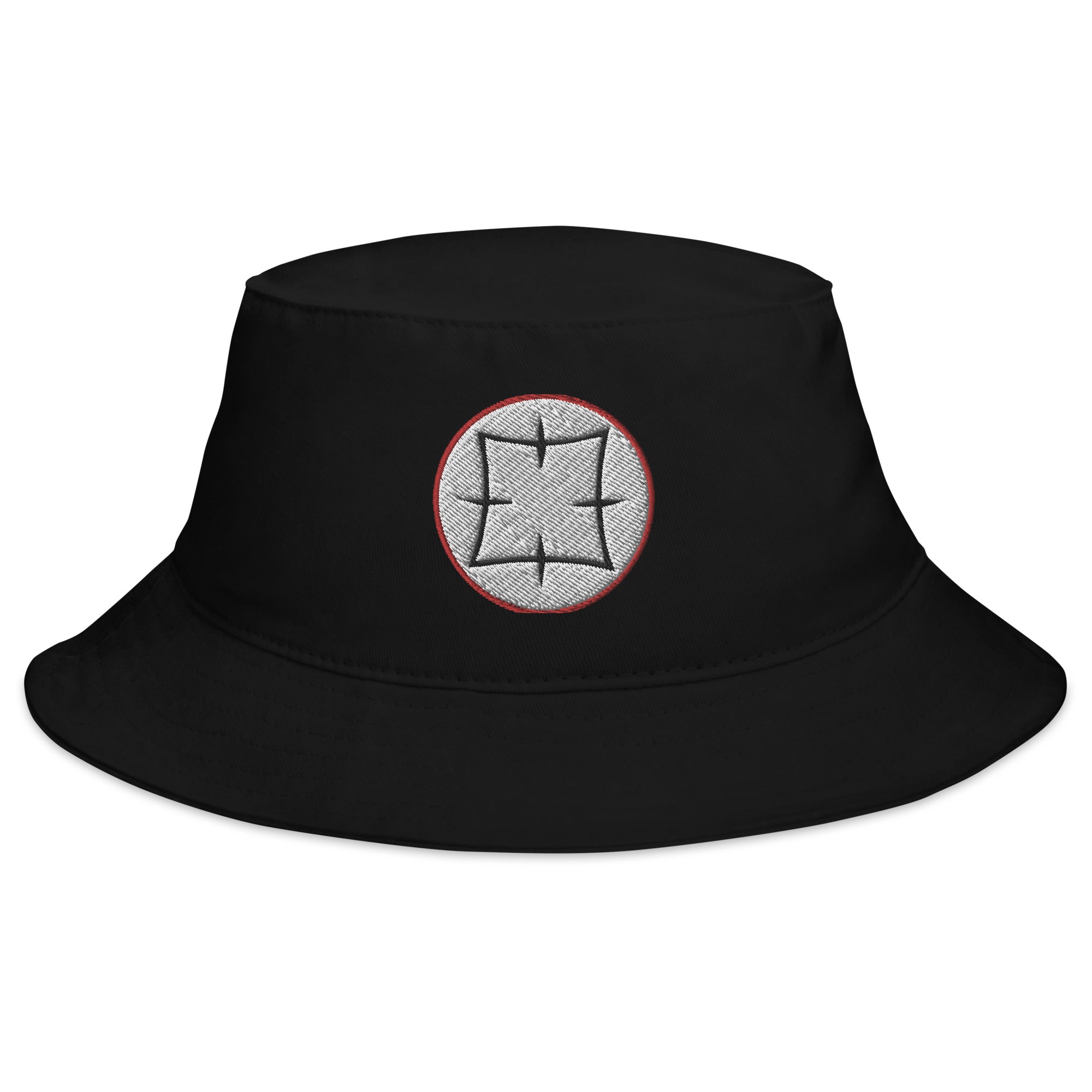 Ancient Japanese Symbol Embroidered Bucket Hat Samurai Royal Family Crest