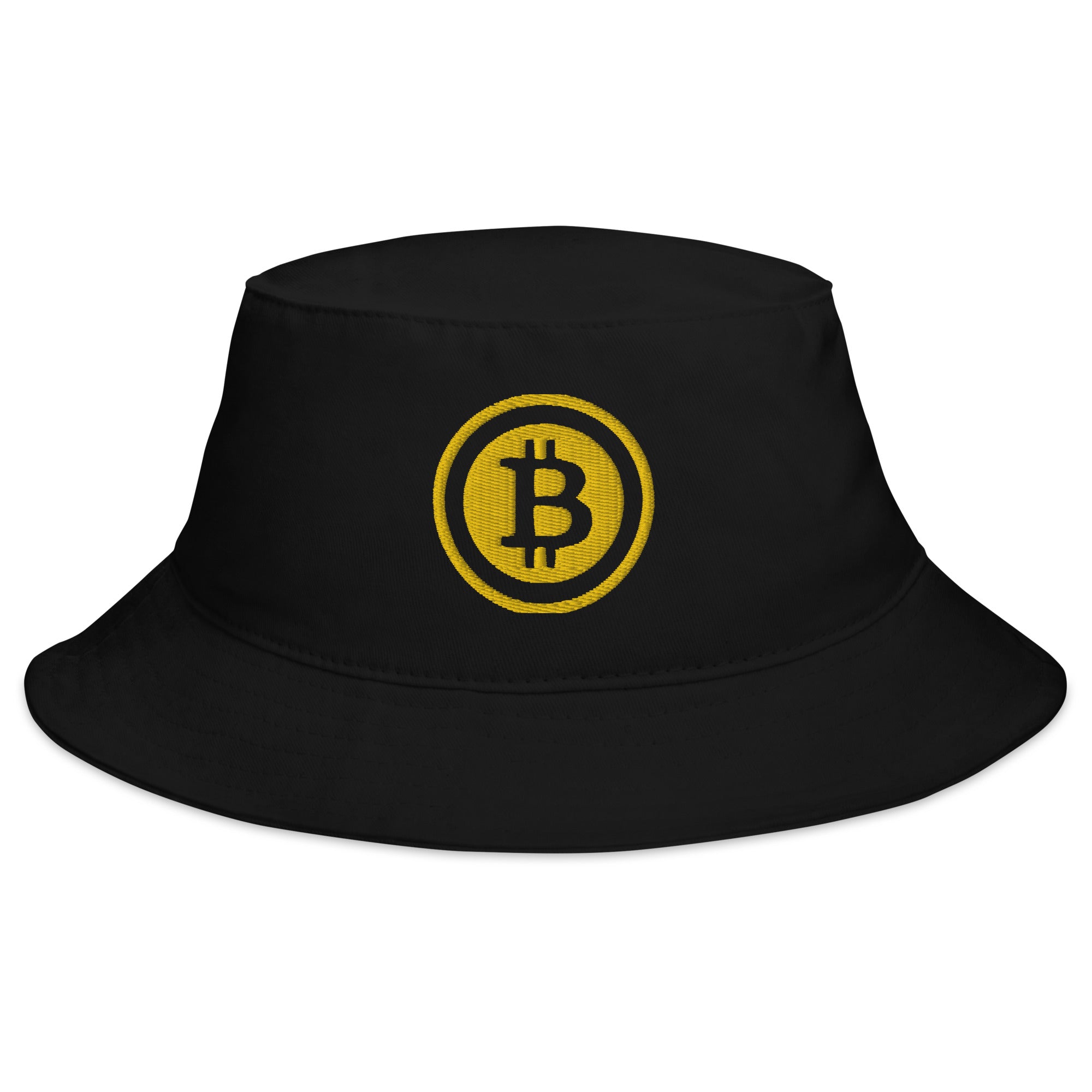 Bitcoin Crypto Currency Symbol Ticker Embroidered Bucket Hat