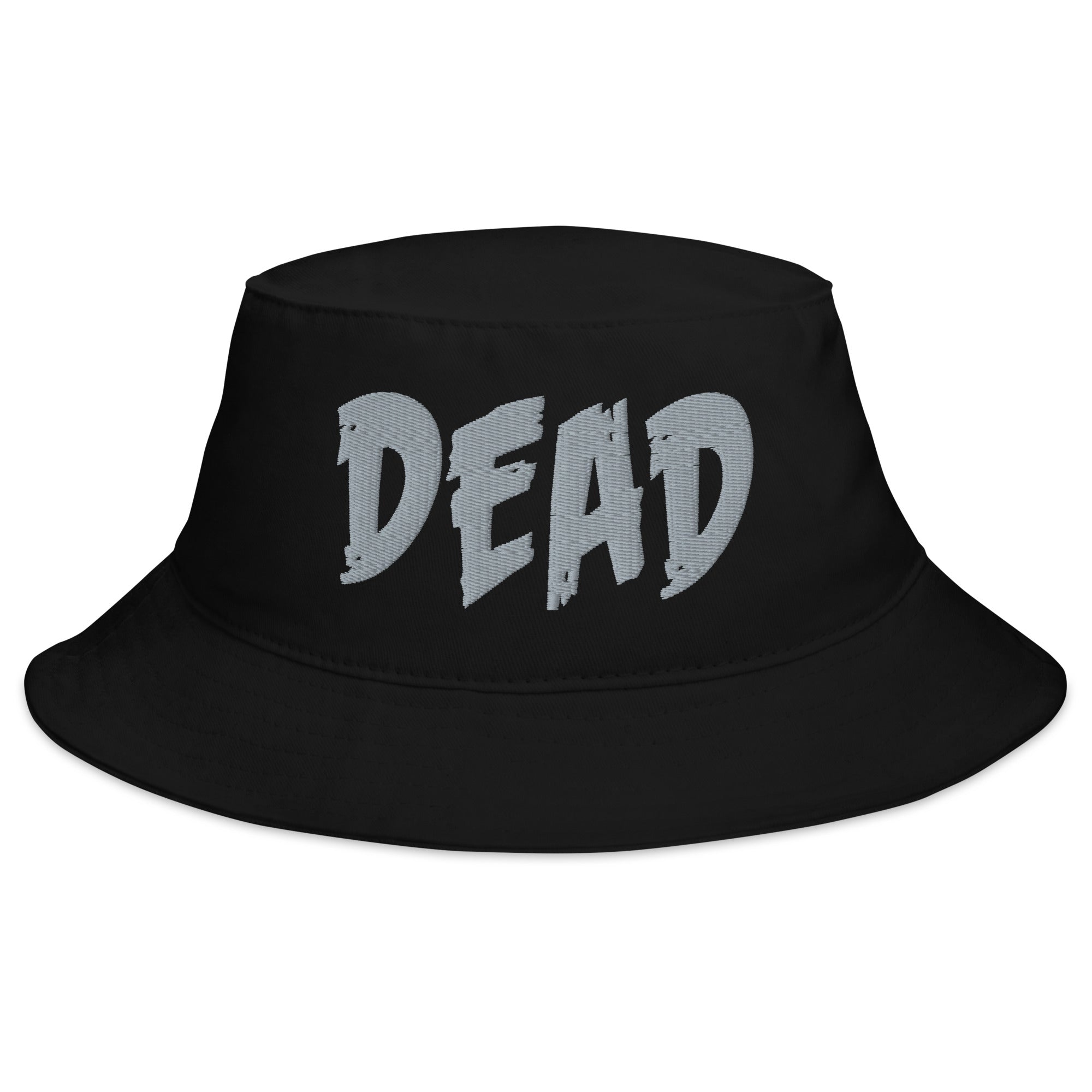 Grey DEAD Emotional Depression Embroidered Bucket Hat