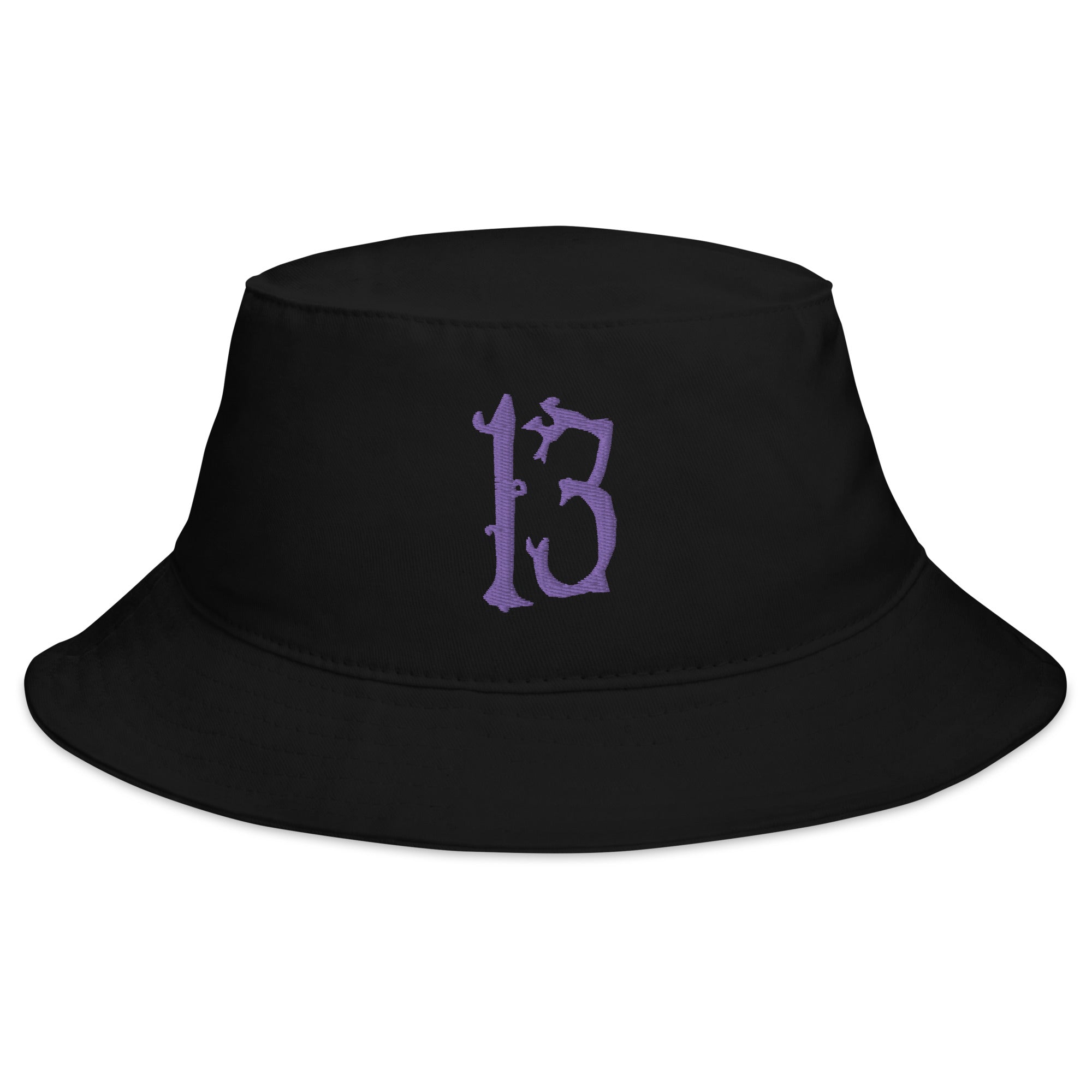 Lucky Number 13 Goth Halloween # Thirteen Embroidered Bucket Hat