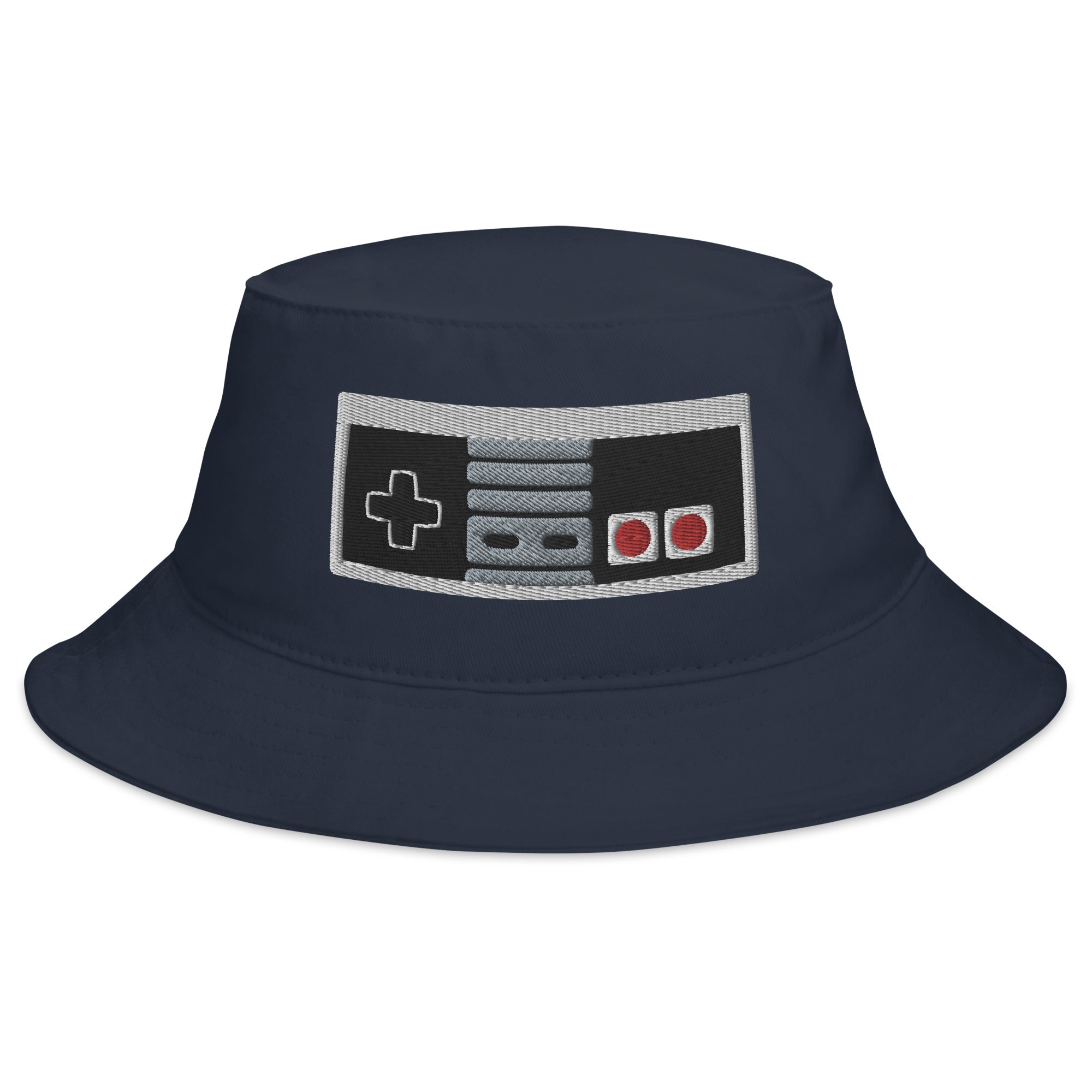 Classic 80's Game Controller Embroidered Bucket Hat Retro Gaming