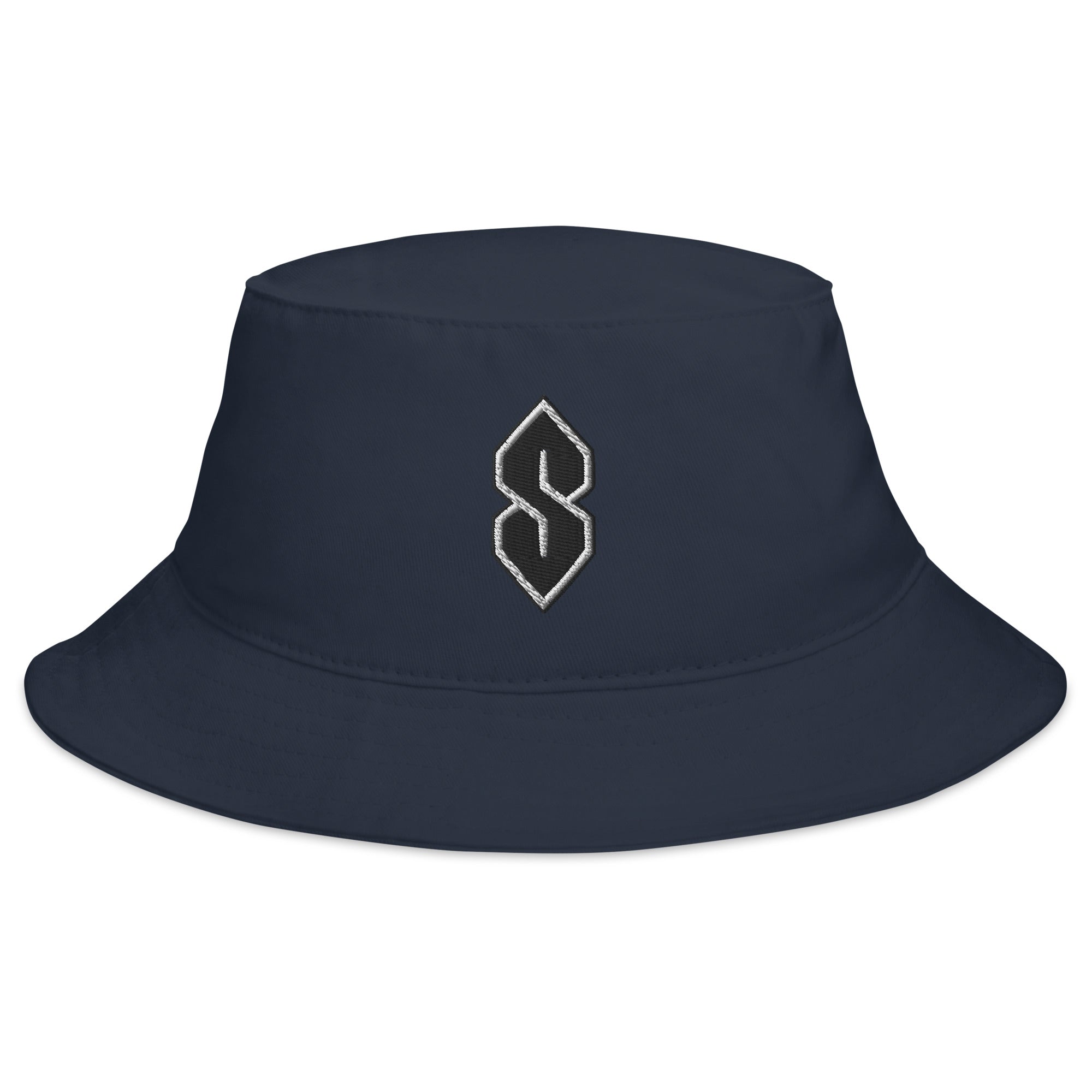 Cool S, Graffiti S, Middle School S Embroidered Bucket Hat White Outline