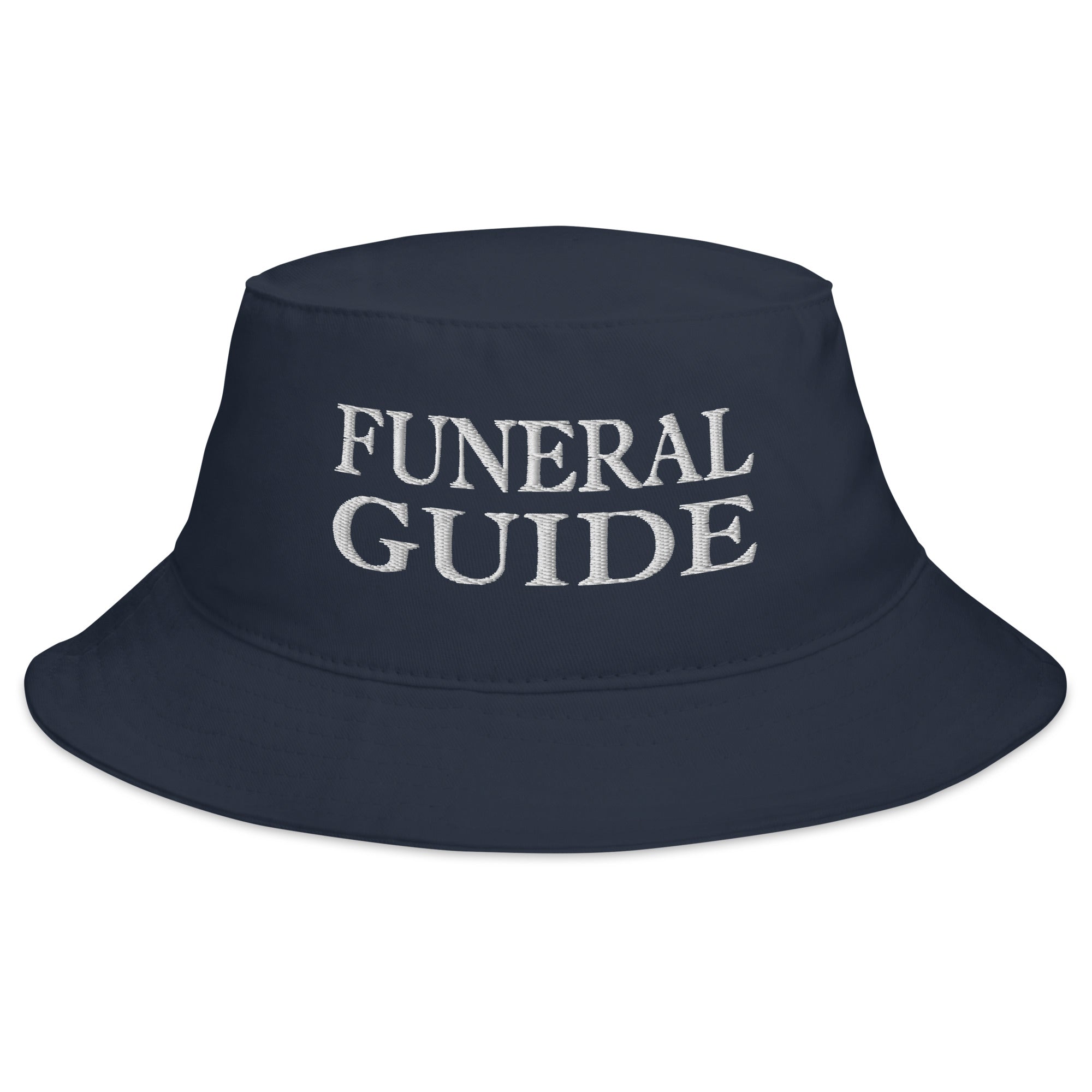 Funeral Guide Embroidered Bucket Hat Death Cosplay