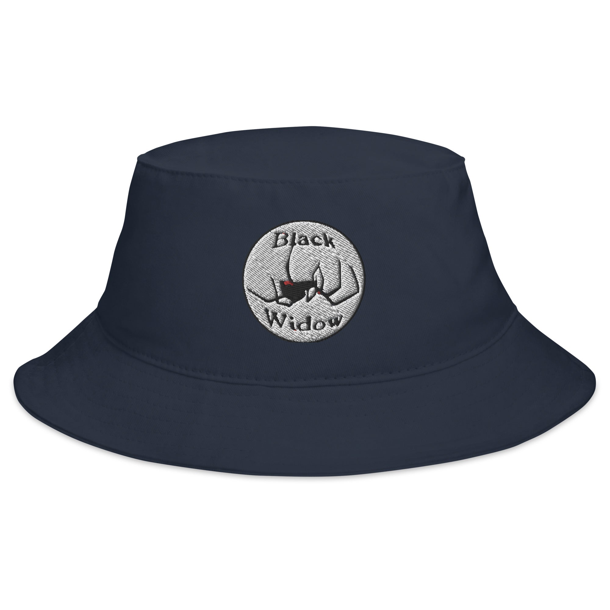 Latrodectus Black Widow Spider Embroidered Bucket Hat