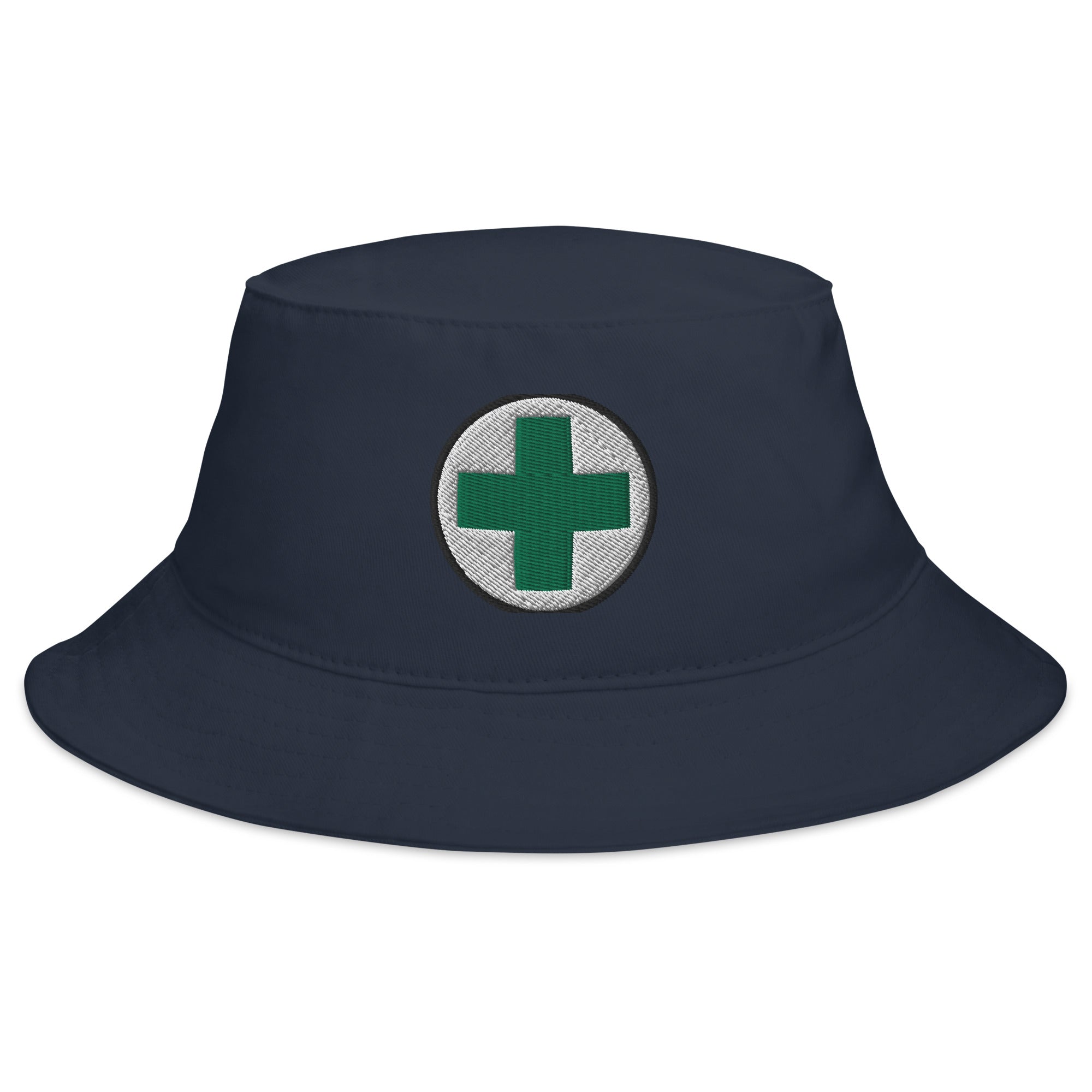 Medical Marijuana Symbol Embroidered Bucket Hat Cannabis Sativa Plant