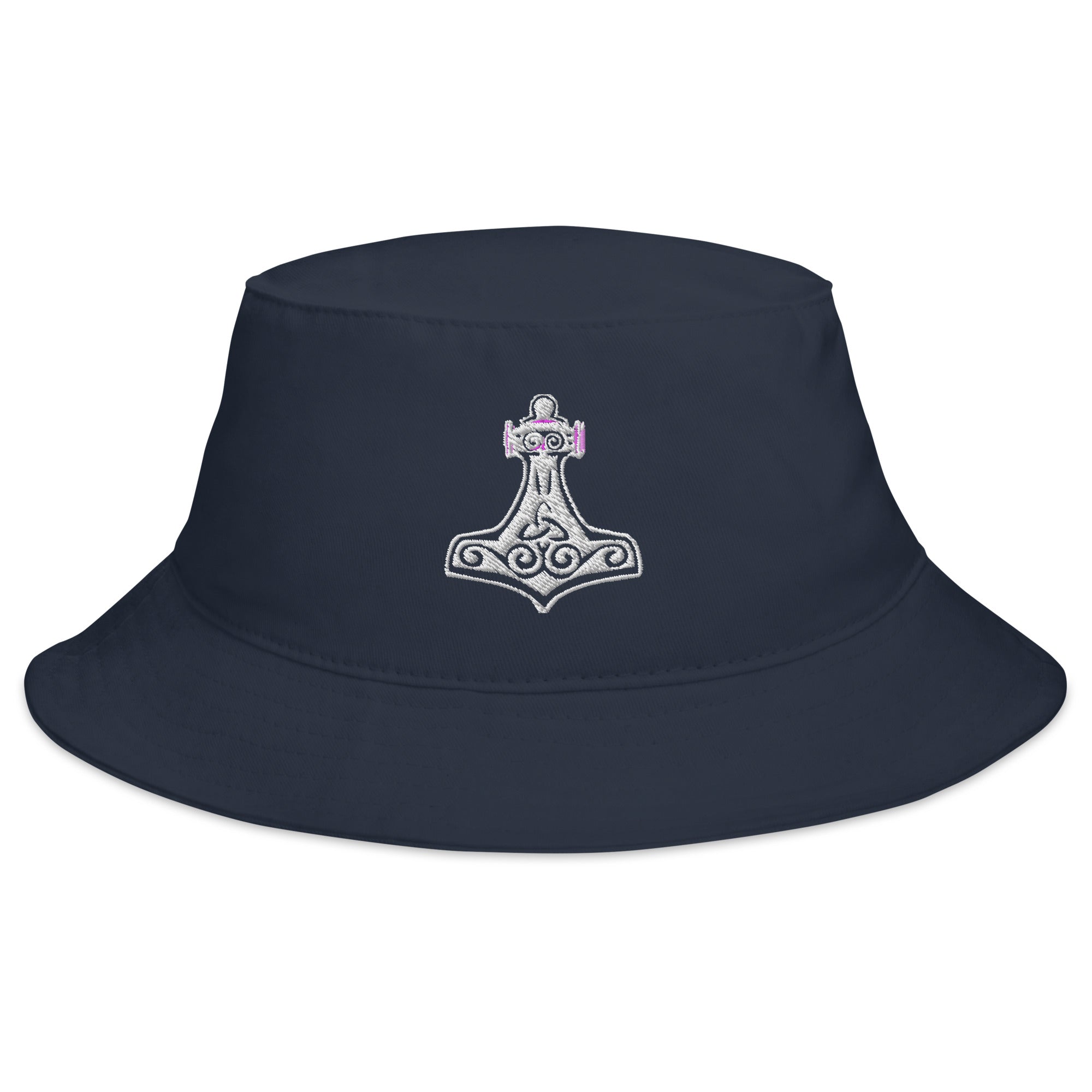 Mighty Thor's Hammer Mjolnir Embroidered Bucket Hat Norse Mythology