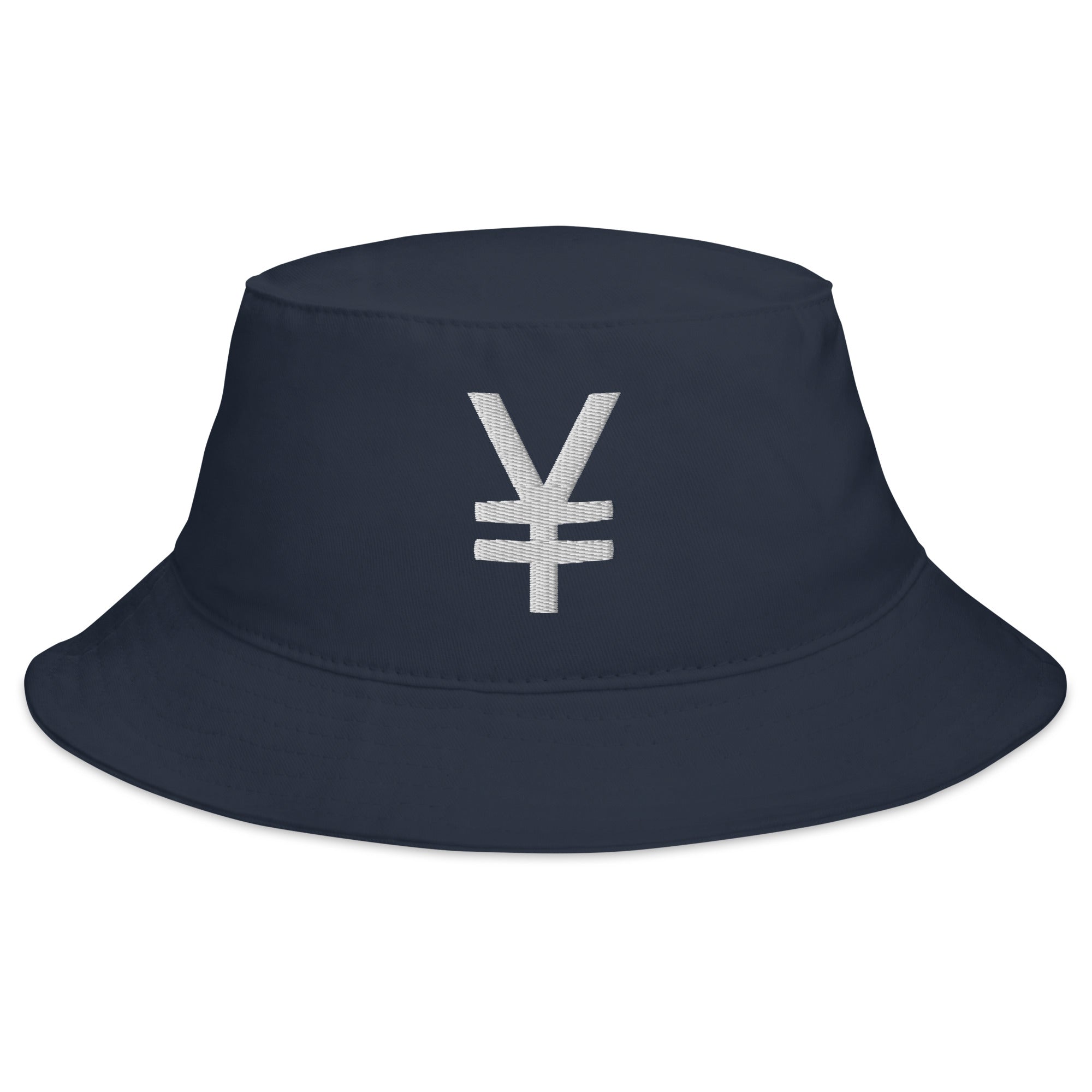 The Yen and Yuan Sign of Money Currency Embroidered Bucket Hat