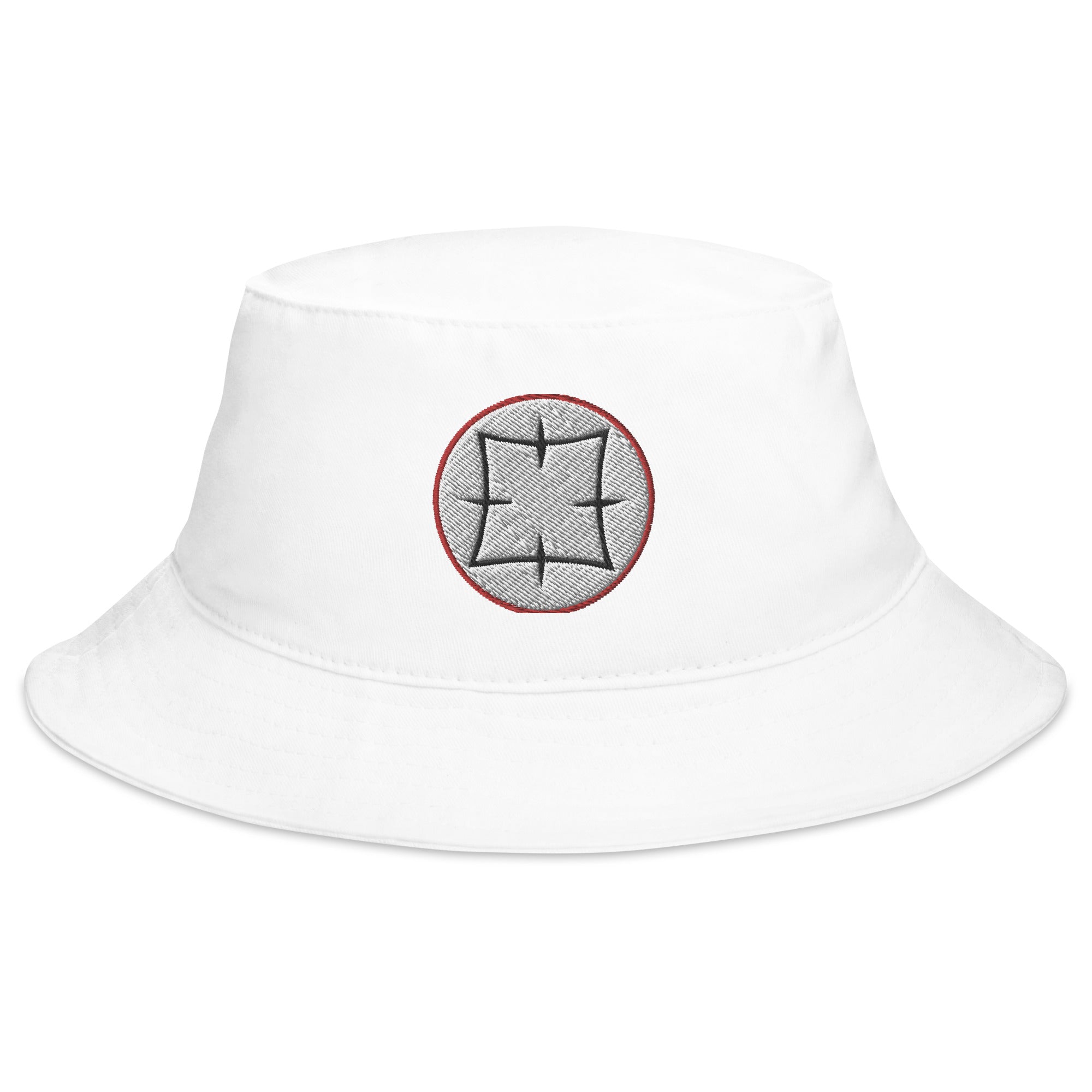 Ancient Japanese Symbol Embroidered Bucket Hat Samurai Royal Family Crest