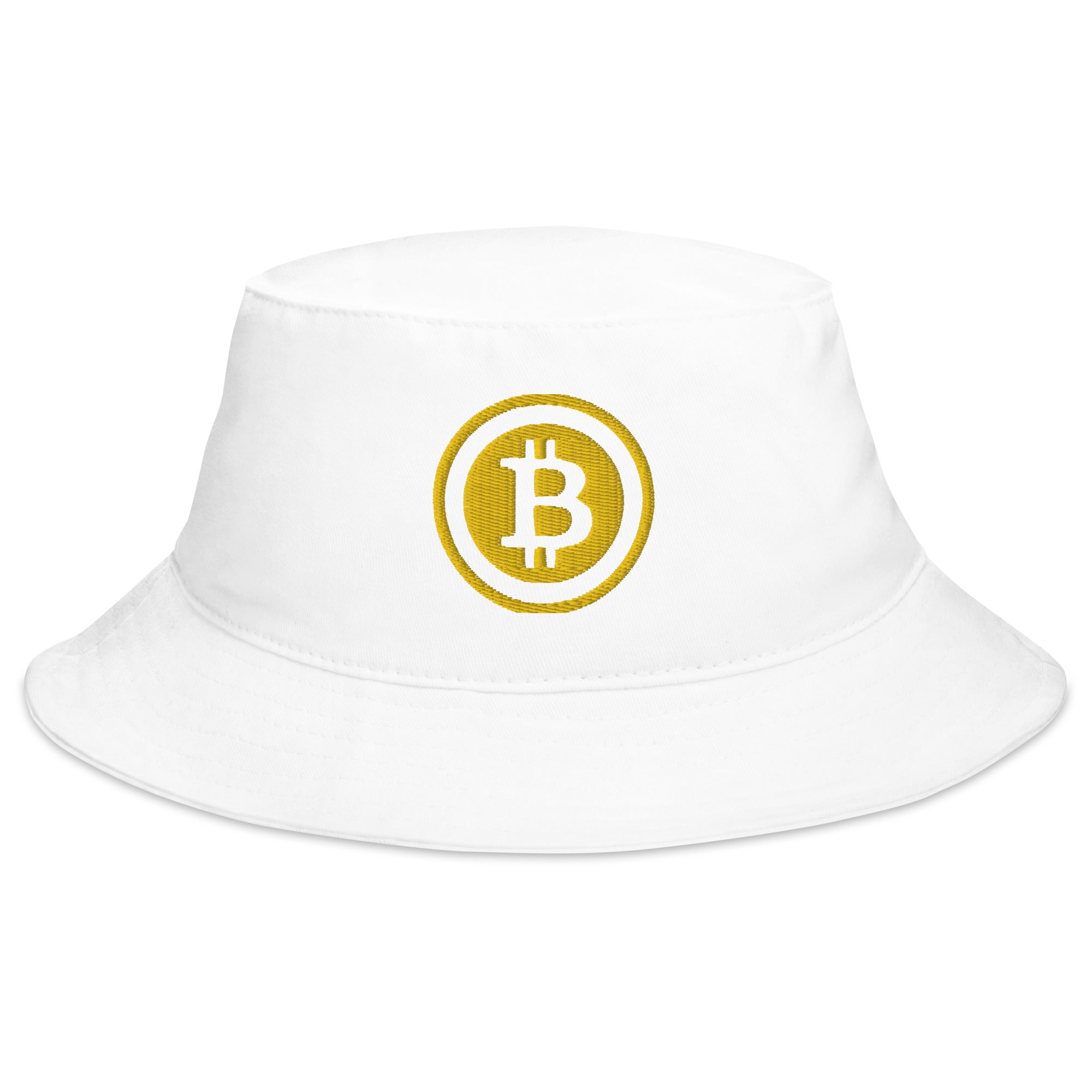 Bitcoin Crypto Currency Symbol Ticker Embroidered Bucket Hat