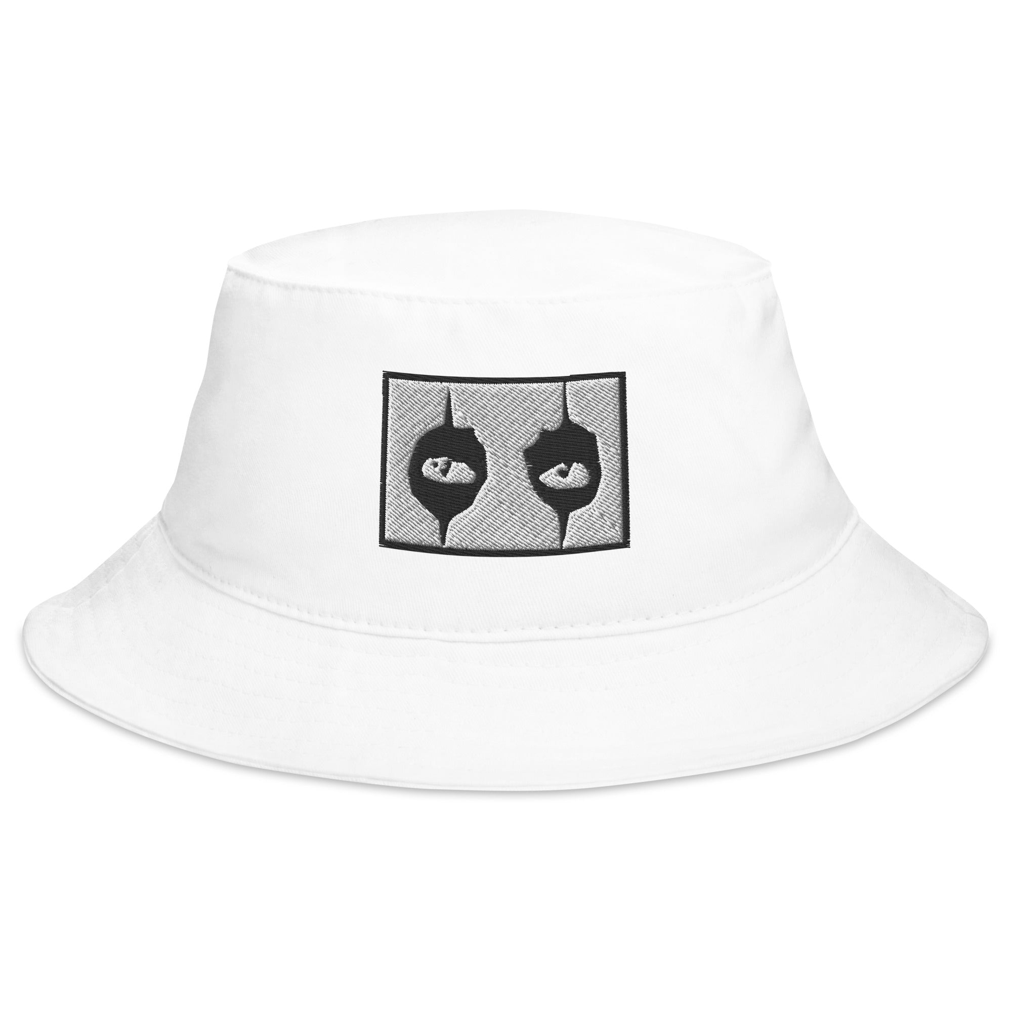 Black Eyeliner The Eyes of Alice Cooper Embroidered Bucket Hat