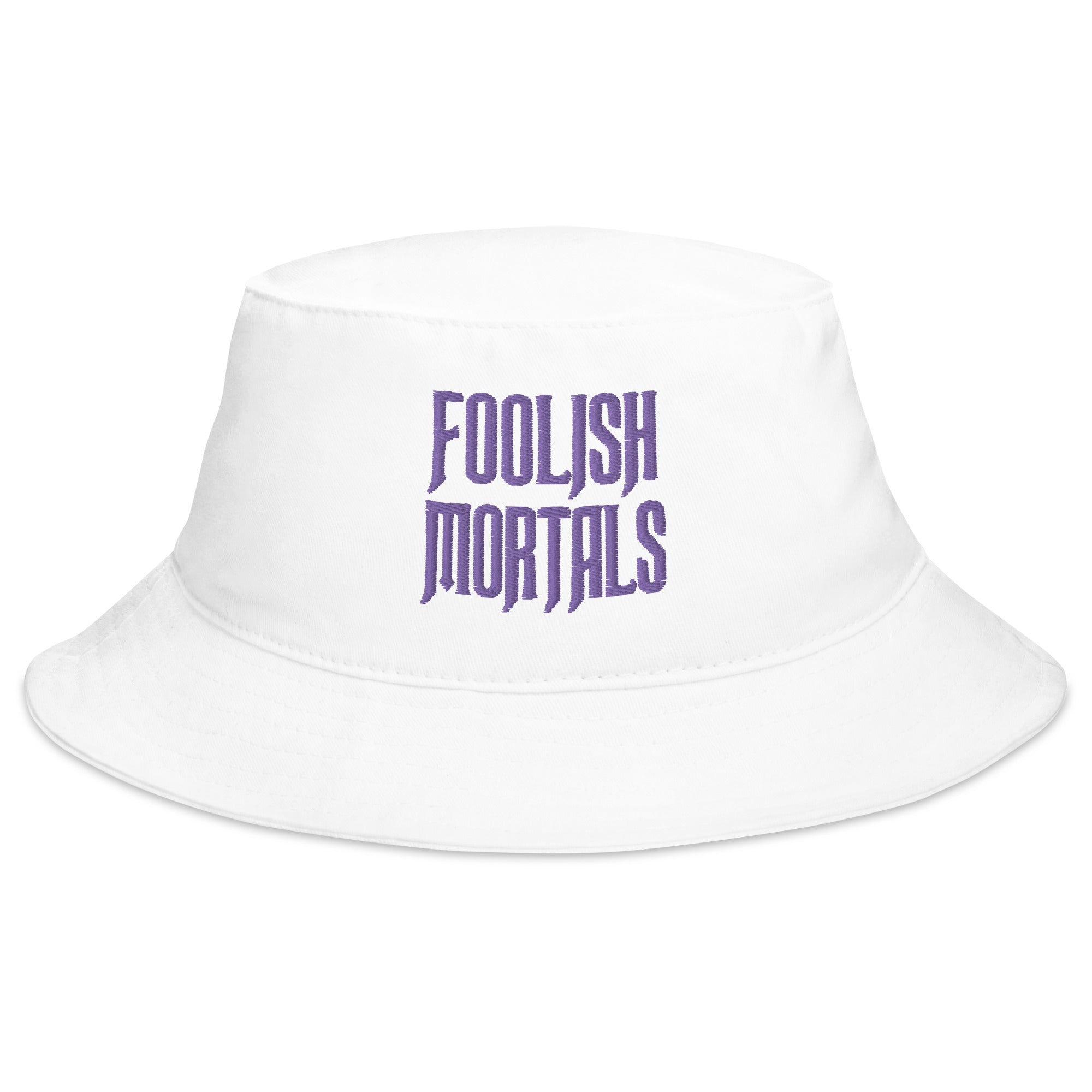 Foolish Mortals Haunted Mansion Embroidered Bucket Hat