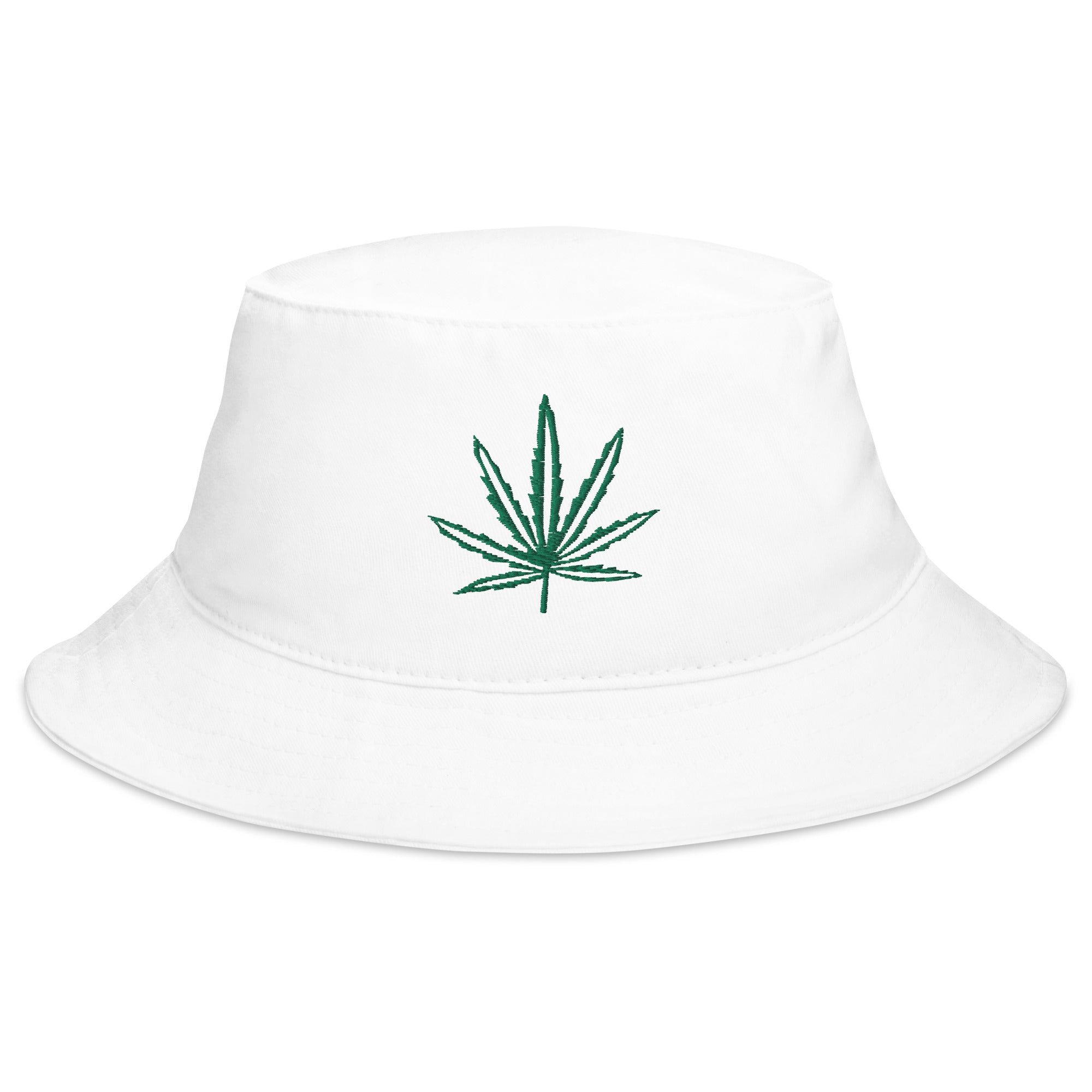 Legalize Marijuana Cannabis Pot Leaf Embroidered Bucket Hat
