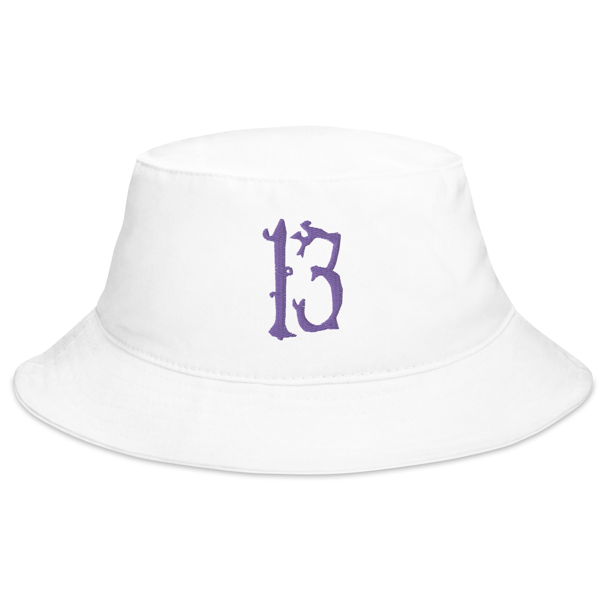 Lucky Number 13 Goth Halloween # Thirteen Embroidered Bucket Hat