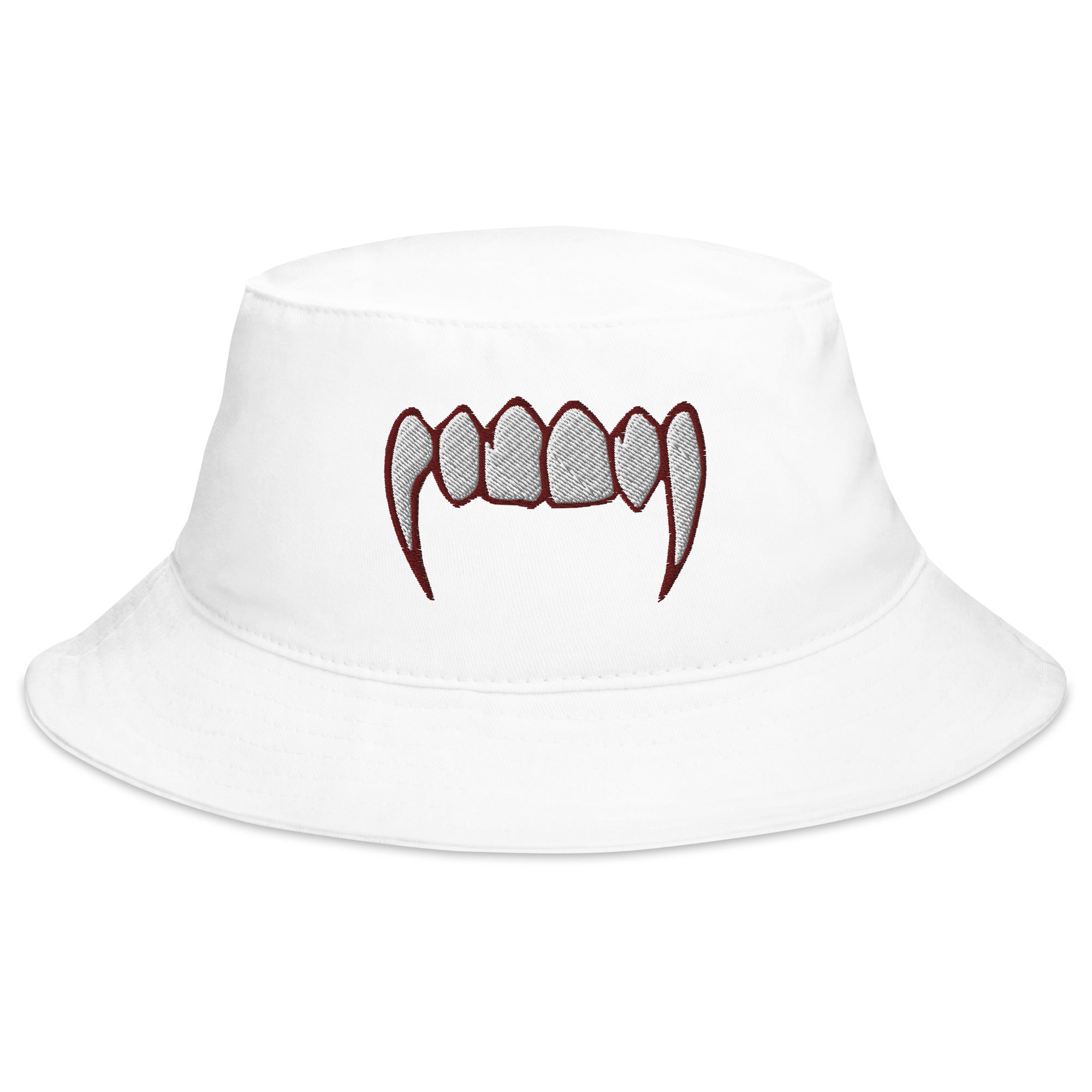 Vampire Fangs Embroidered Bucket Hat Bram Stoker's Dracula Teeth