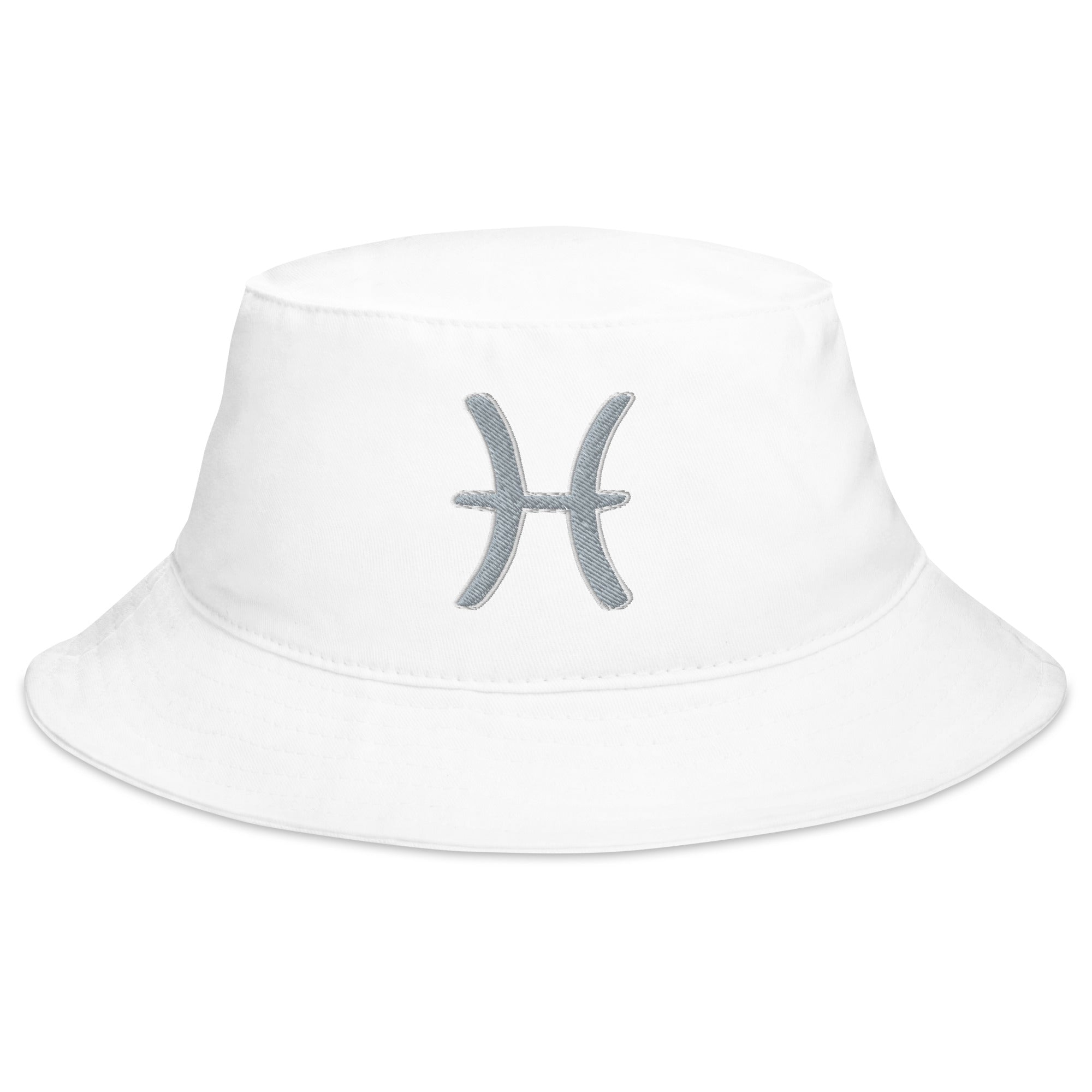 Zodiac Sign Pisces Embroidered Bucket Hat Astrology Horoscope