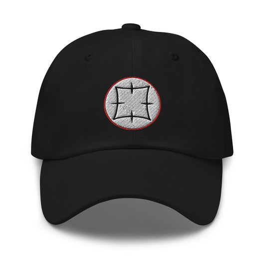 Ancient Japanese Anime Symbol embroidered dad hat, product image 1