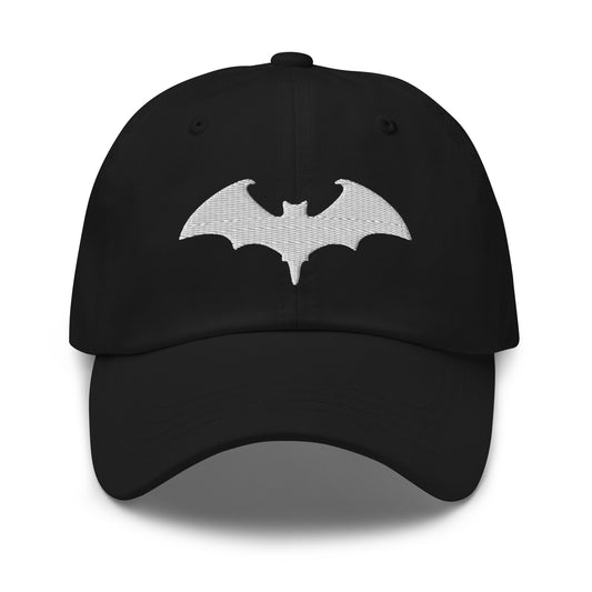 Vampire Bat Goth Style Halloween embroidered dad hat, product image 1