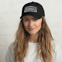 Warning Sign Bio Hazard Zombie Apocalypse embroidered dad hat, product image 2