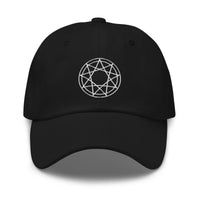 9 Point Star Pentagram Occult Symbol embroidered dad hat, product image 1