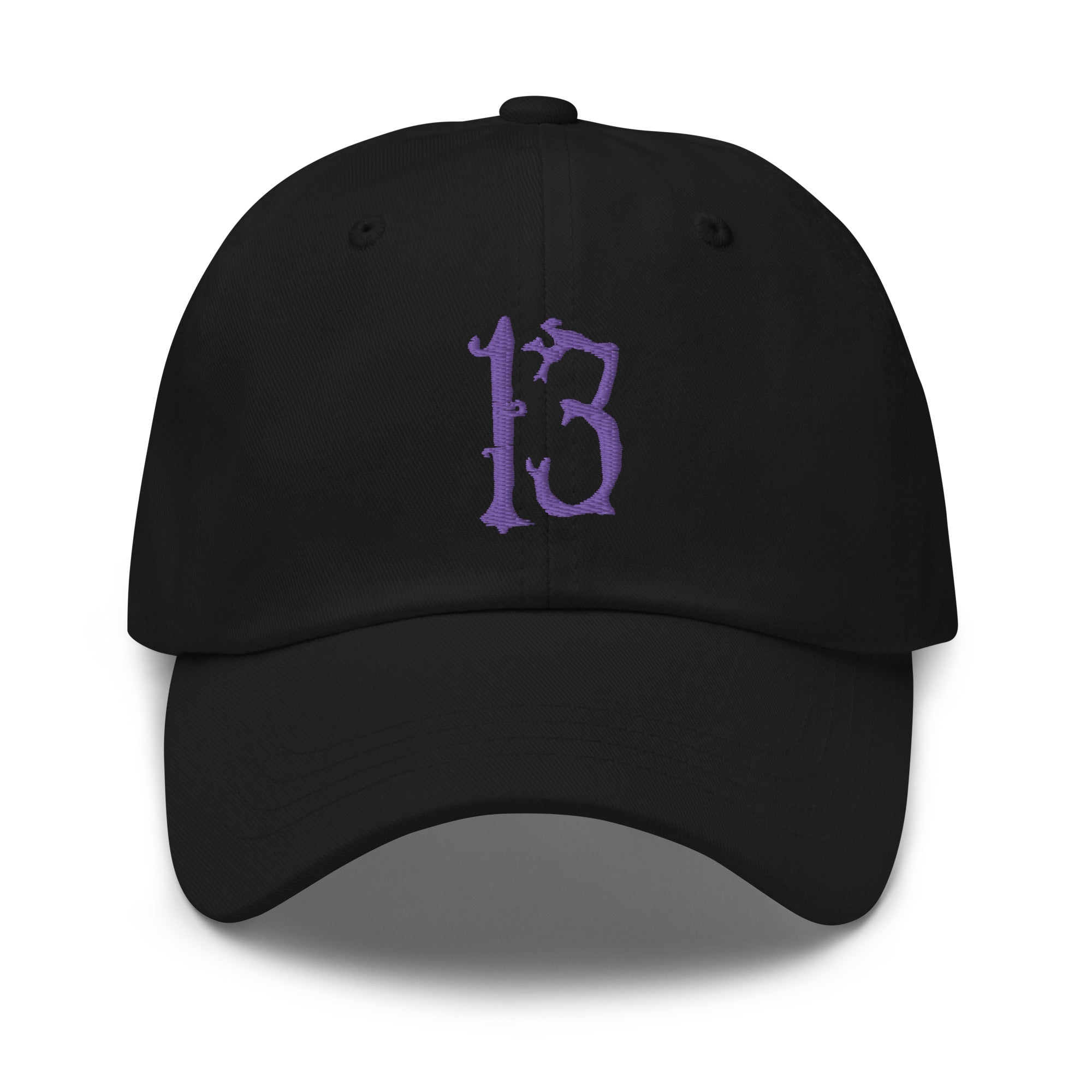 Lucky Number 13 Goth Halloween # Embroidered Baseball Cap Dad hat - Edge of Life Designs