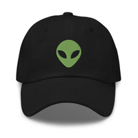 Alien Face Little Green Men embroidered dad hat, product image 1