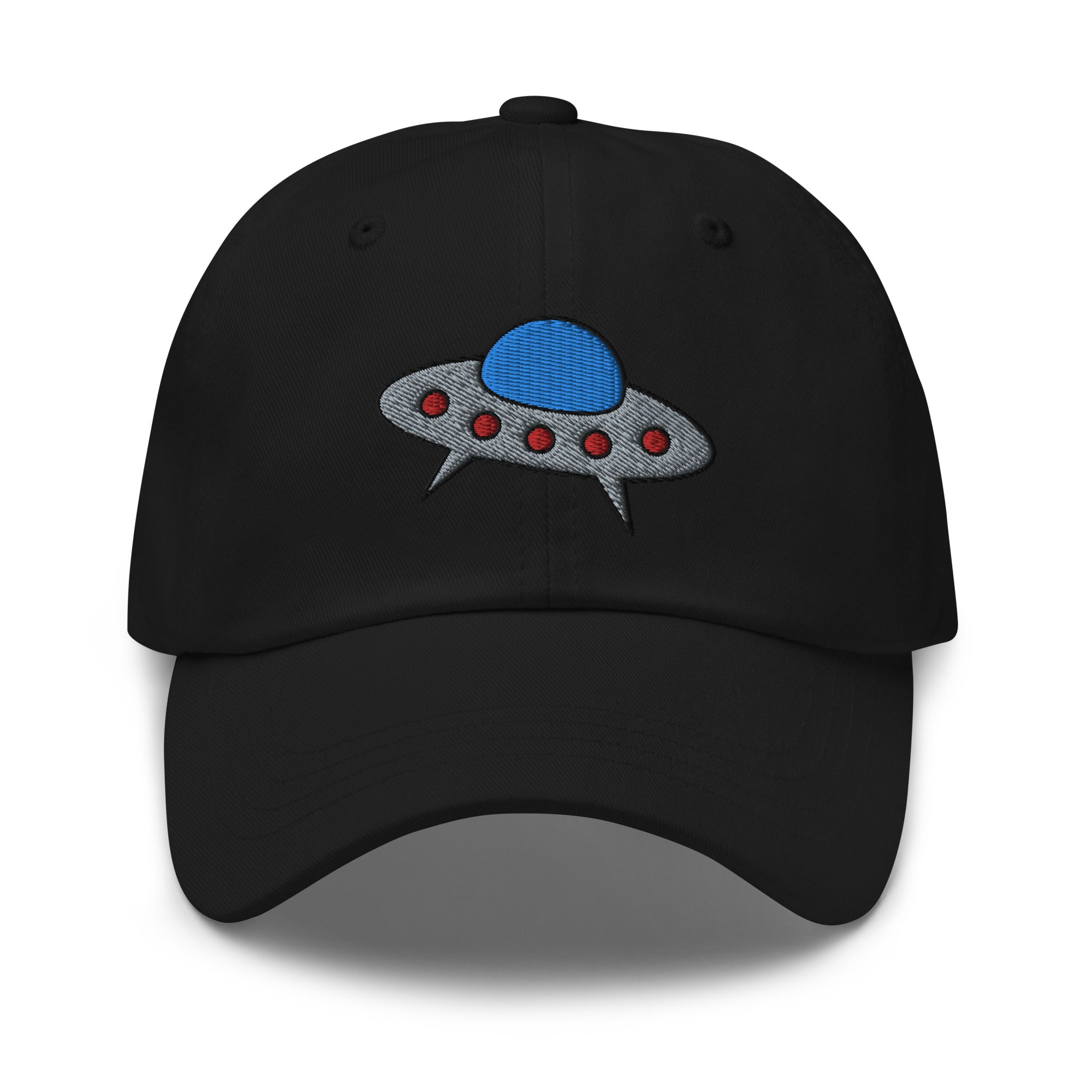 Space Alien Ship UFO Flying Saucer Embroidered Baseball Cap Dad hat - Edge of Life Designs