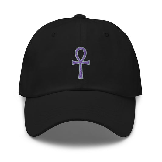 The Key of Life Ankh Ancient Egyptian Culture embroidered dad hat, product image 1