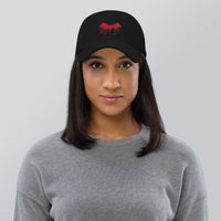 Vampire Bat Blood Drip embroidered dad hat, product image 3