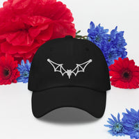 Flying Vampire Frame Bat embroidered dad hat, product image 3