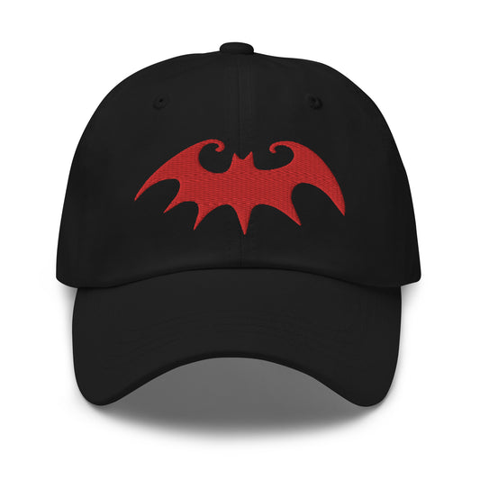 Whimsical Halloween Vampire Bat embroidered dad hat, product image 1