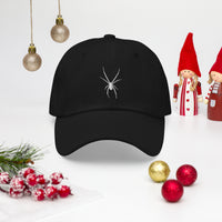 Arachnid Creepy Black Widow Spider embroidered dad hat, product image 3