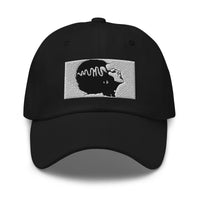 Halloween Monster Bride of Frankenstein embroidered dad hat, product image 1