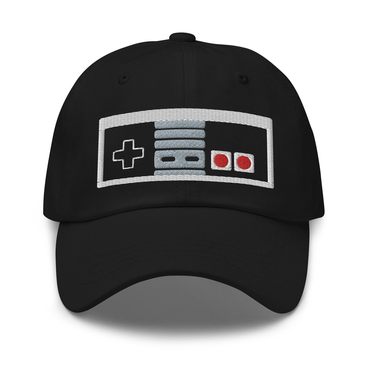 Classic NES Controller embroidered dad hat, product image 1
