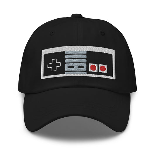 Classic NES Controller embroidered dad hat, product image 1