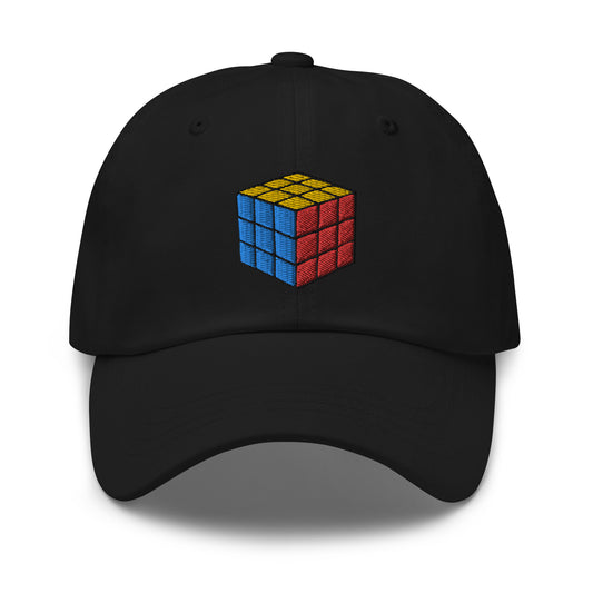 Gaming Speed Cube Puzzle Box embroidered dad hat, product image 1