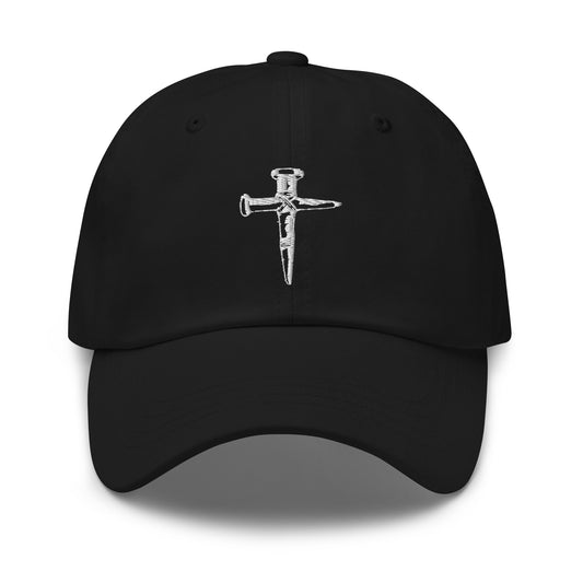 Wooden Stakes Cross embroidered dad hat, product image 1