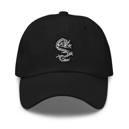 Ancient Chinese Dragon embroidered dad hat, product image 1